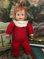 Mattel Baby Secret Doll WORKS 100% Whispers Talks Pull String SCARY Vintage 1965