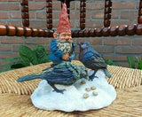 Rien Poortvliet David Gnome Thomas Feathered Friends Forever 6.5" Box COA Enesco