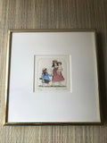 Artist Anna Weber Ltd Ed 343/500 Artist Numbered and Signed Framed Little Girls