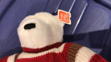 Gund 2001 Winter Polar Teddy Bear Knitted Striped Sweater 46589 All Tags